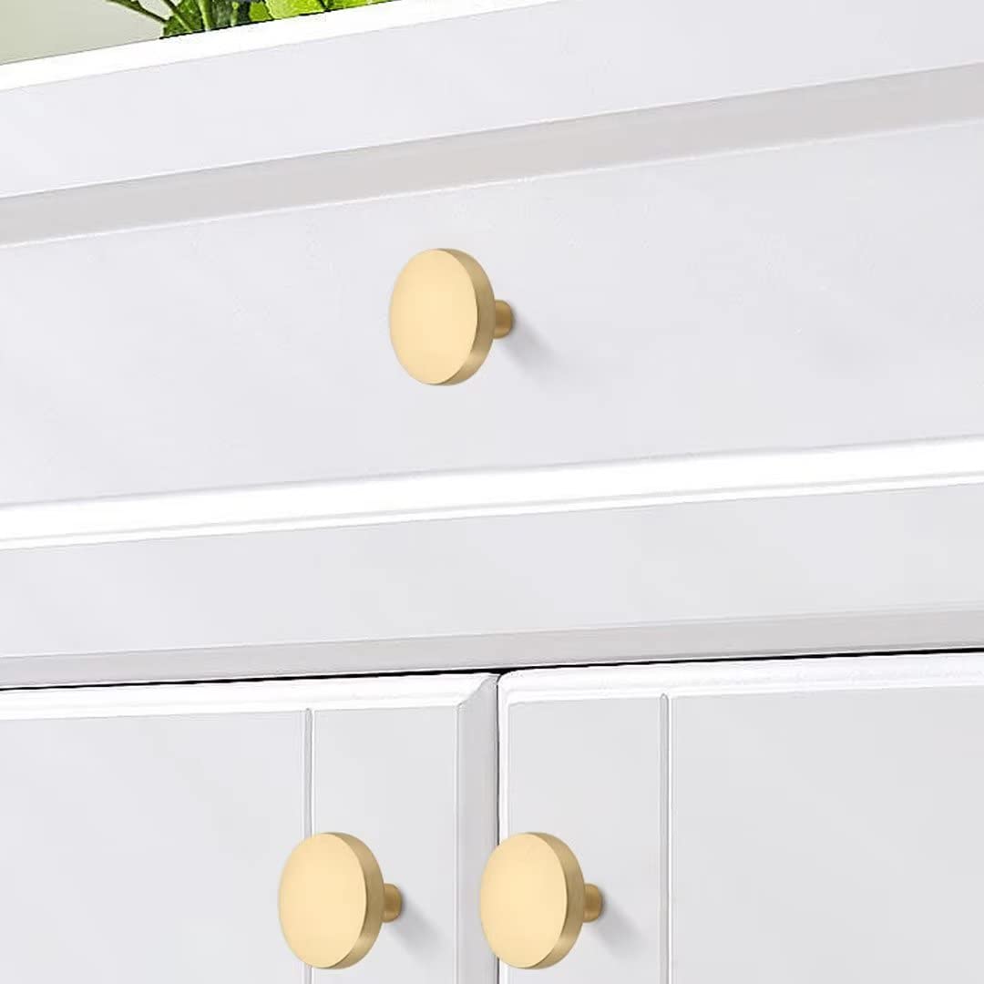 Solid Zinc Alloy Drawer Knobs 2-Pack - 1.38