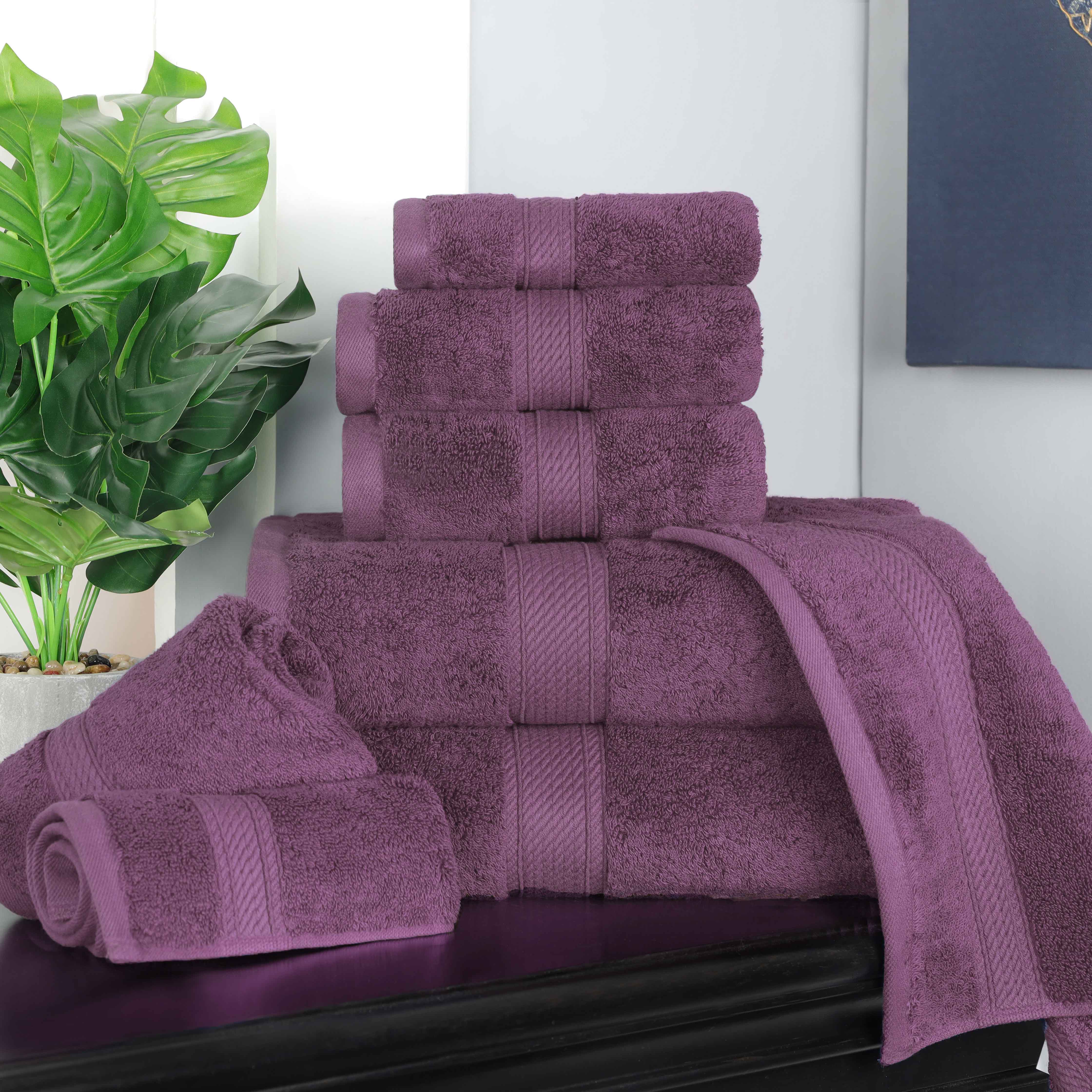 Premium 8-Piece Egyptian Cotton Towel Set - Ultra Soft, Heavyweight & Plush for Bath, Spa & Luxury Home Decor