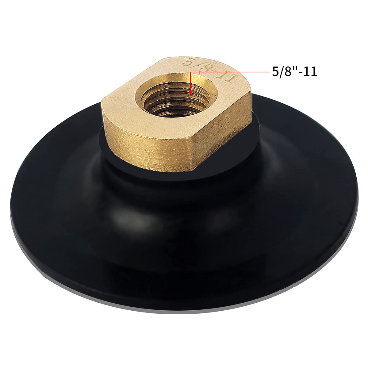 3 Inch 2Pcs Flexible Rubber Backer Pad for Angle Grinder - 5/8
