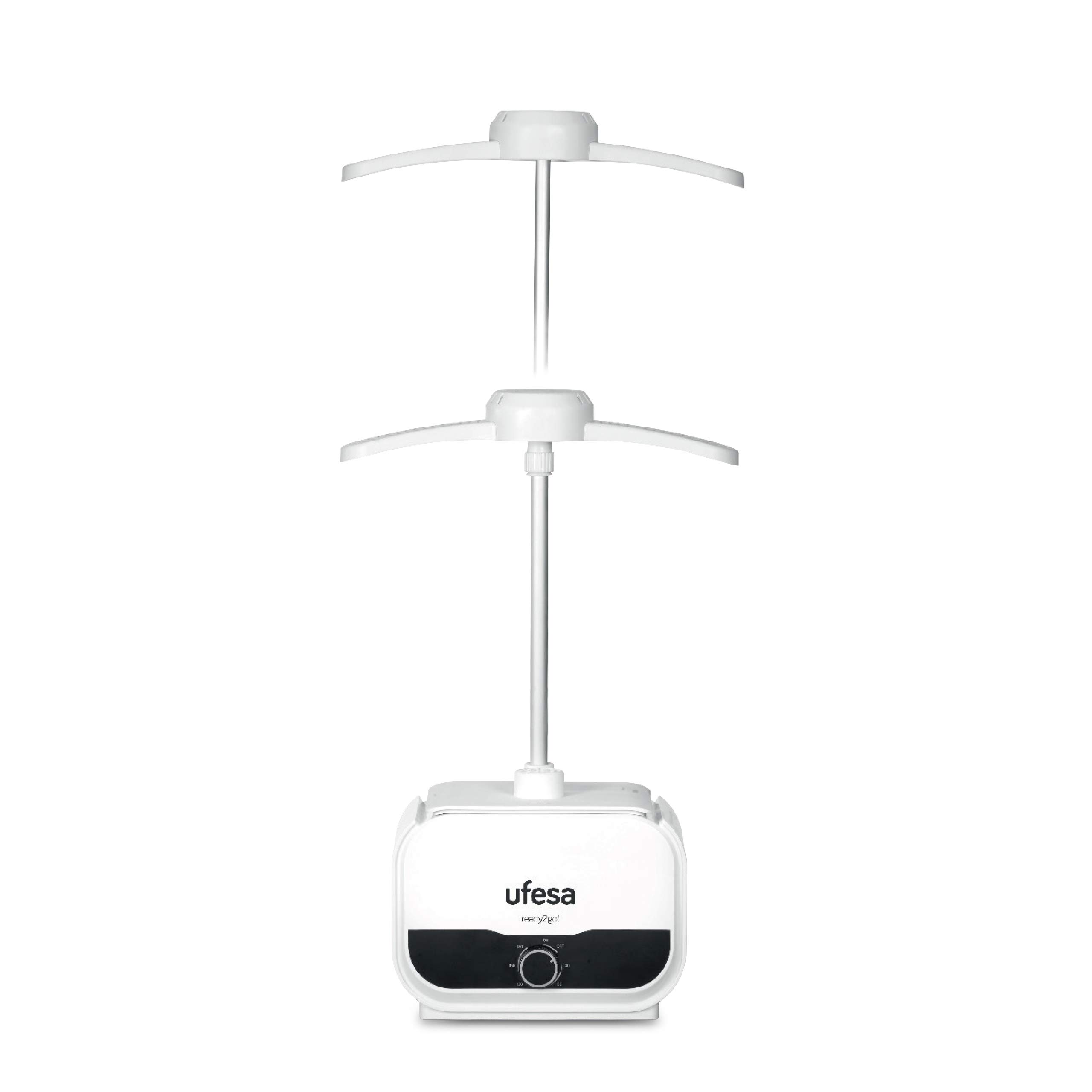 Ufesa SV1200 Mannequin, Automatic Shirt Steamer, 1200W Vertical Garment Steamer, Deodorizes & Neutralizes Odors, 3-Hour Timer, Sizes S to XXL - Perfect for Home, Office, and Travel Use