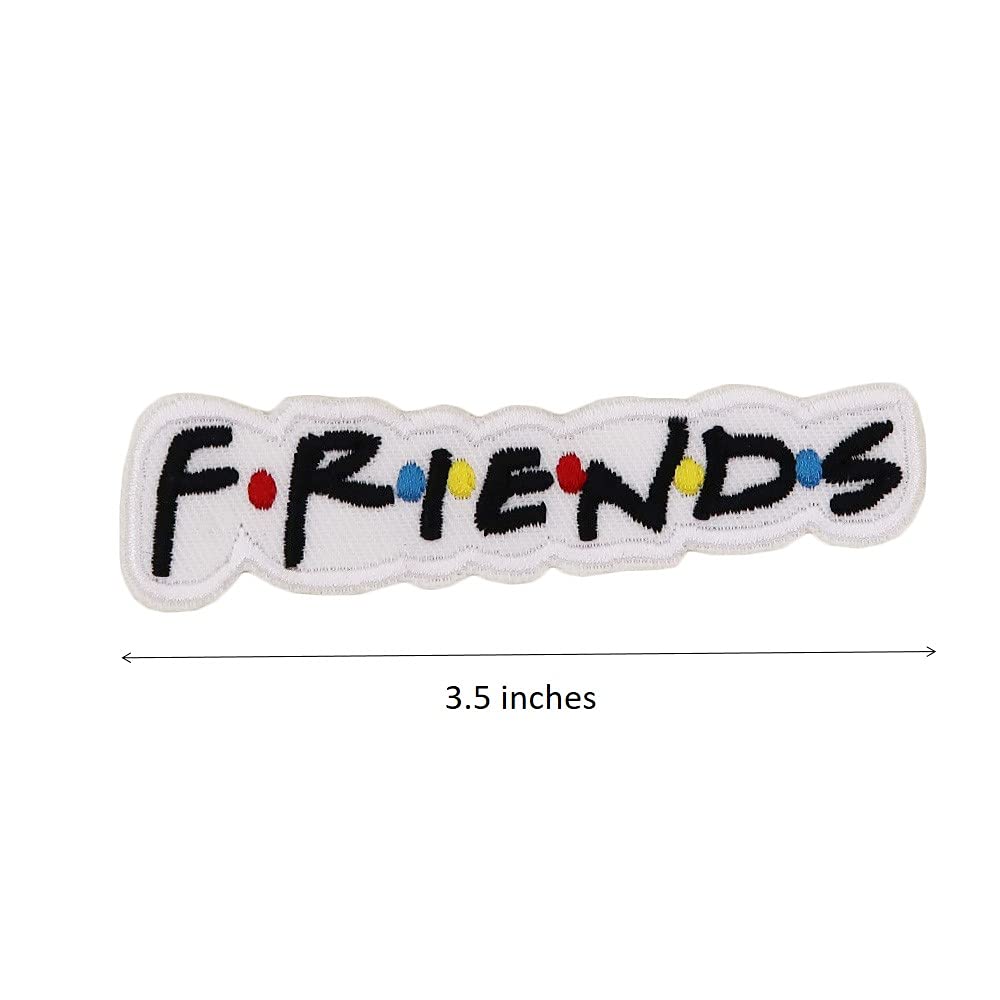 Fun Friendship Iron On Patches for Clothes - Embroidered DIY Sewing Patches for Jackets, Jeans, Bags - Cute Door Frame Design for Best Friends Gifts & Craft Projects
