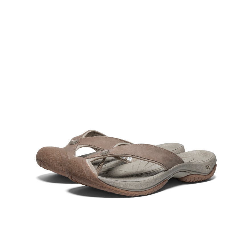 Men's Waimea Leather Flip Flops - Brindle/Birch | Comfortable & Durable Sandals for Beach, Pool & Casual Wear