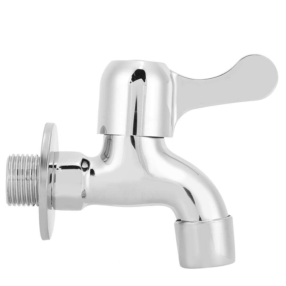 Ymiko 1/2 Inch Threaded Cold Water Faucet - Solid Brass Single Handle Bathroom Sink Tap for Laundry, Washing Machine, Mop Pool & Bathtub | Durable Copper Construction for Home & Commercial Use