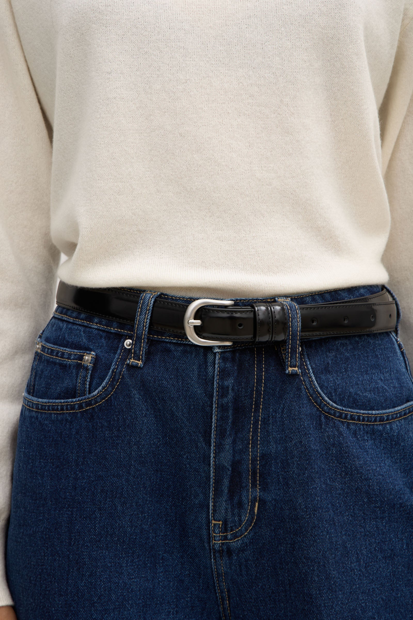 Women's Genuine Smooth Leather Belt - Stylish & Durable Fashion Accessory for Casual, Office & Evening Outfits