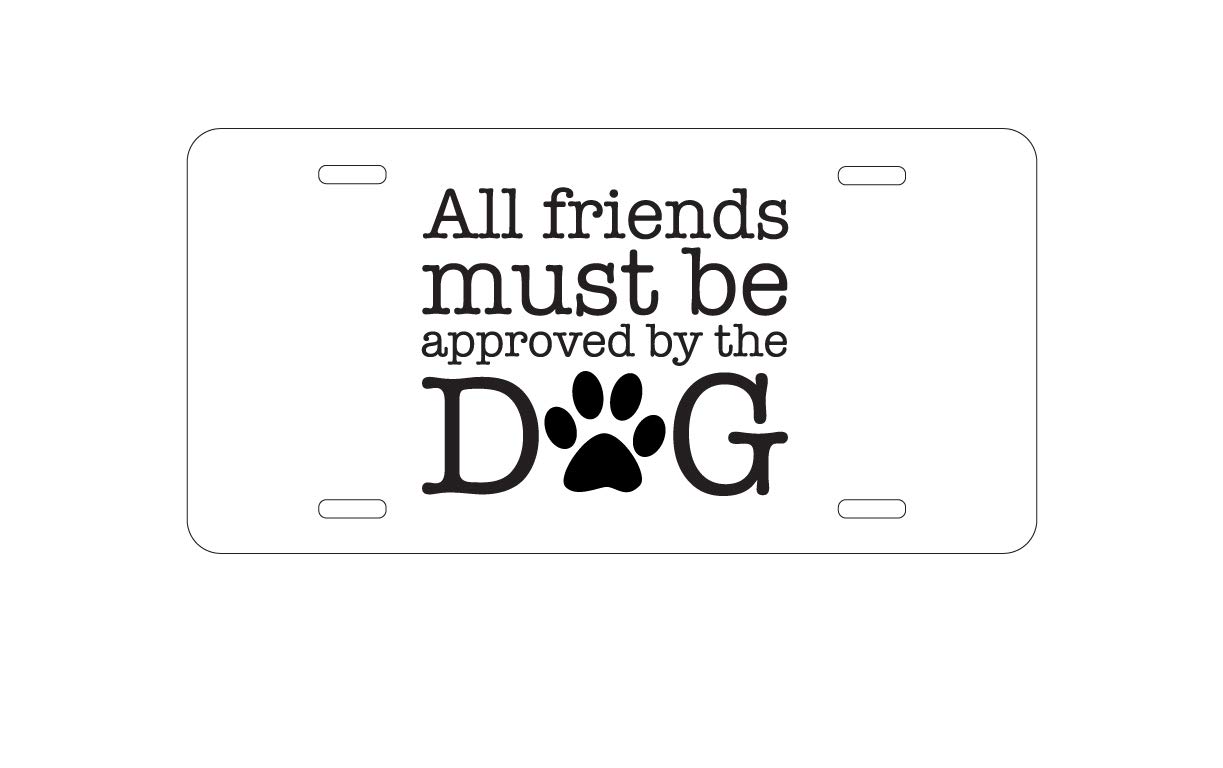 Custom Aluminum Vanity License Plate for Car Front - Personalized Dog Lover Design | Unique Auto Accessory for Pet Owners & Car Enthusiasts | Perfect for Gifts, Car Shows & Dog-Themed Decor