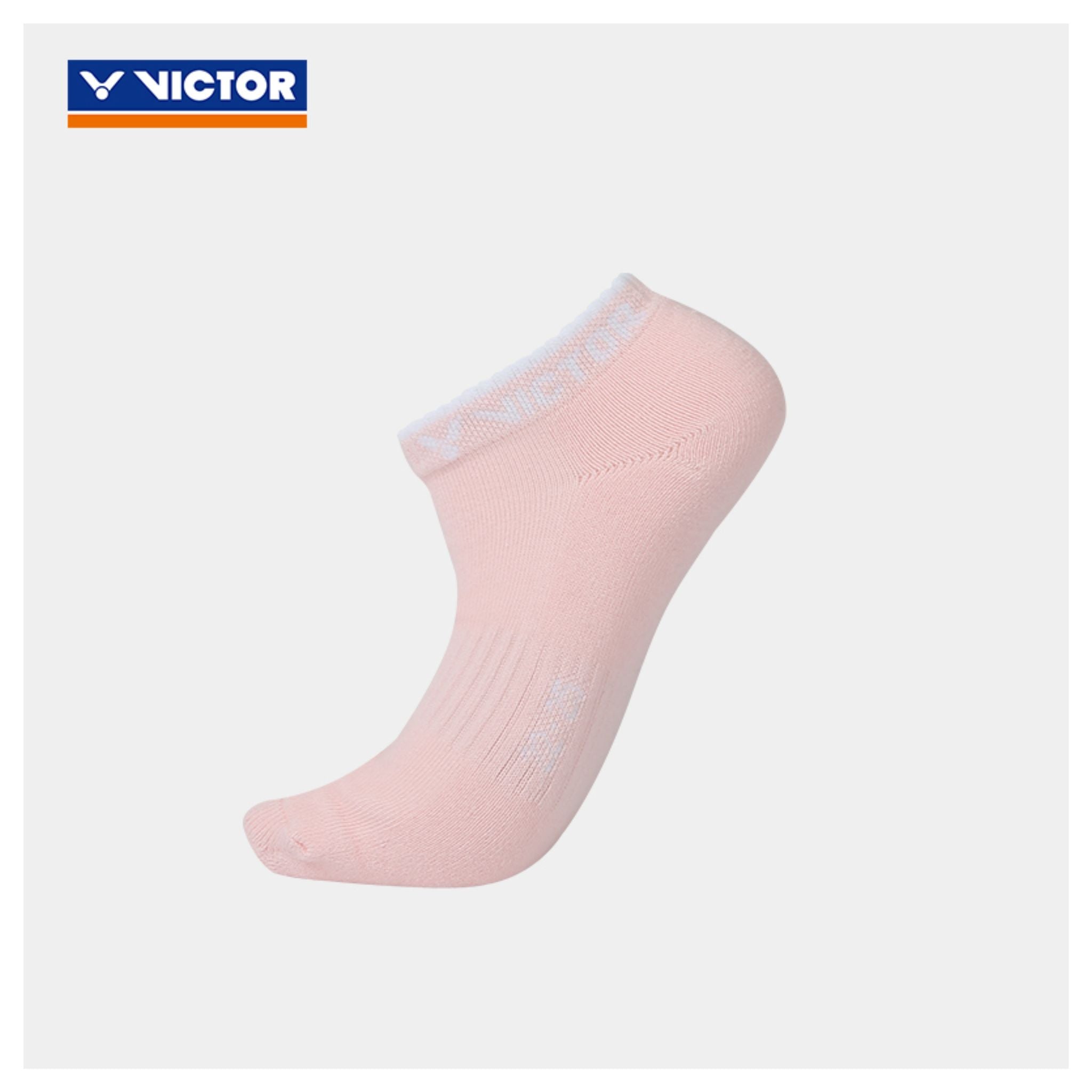 Victor SK194I Ankle Socks for Women - Soft Breathable Pink Socks for Running, Yoga & Everyday Wear