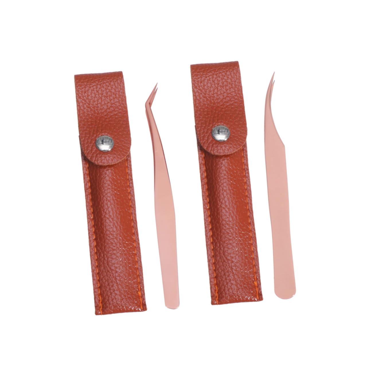 NOLITOY 4-Piece Professional Eyelash Extension Tweezers Set - Stainless Steel Lash Tweezers for Volume, Isolation & Precision (Angled, Straight) - Perfect for Salon, Home & DIY Eyelash Extensions
