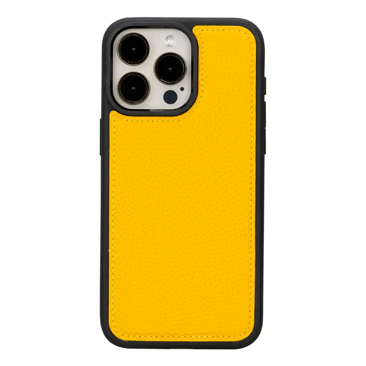 Premium Yellow Leather Wallet Case for iPhone 15 Pro Max - Slim Protective Cover with Card Slots | Perfect for Everyday Use, Travel & Business (2023 Model)