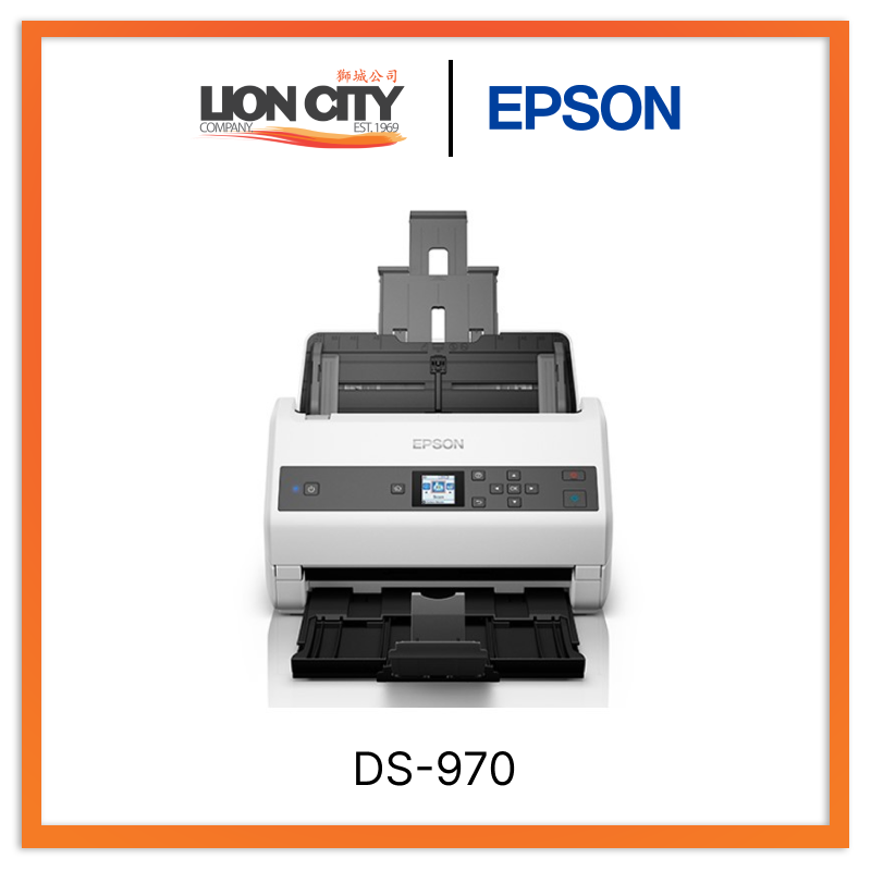 Epson WorkForce DS 970 A4 Duplex Sheet-Fed Document Scanner - High-Speed Scanning for Office & Home Use, Perfect for Digitizing Documents, Receipts & Photos