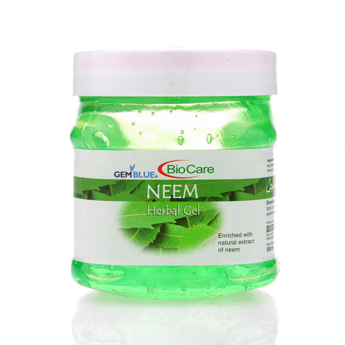 GEMBLUE BioCare Neem Gel - 500ml | Organic Neem Extract for Skin Care, Acne Treatment & Hair Growth | Perfect for Daily Skincare Routine & Natural Remedies