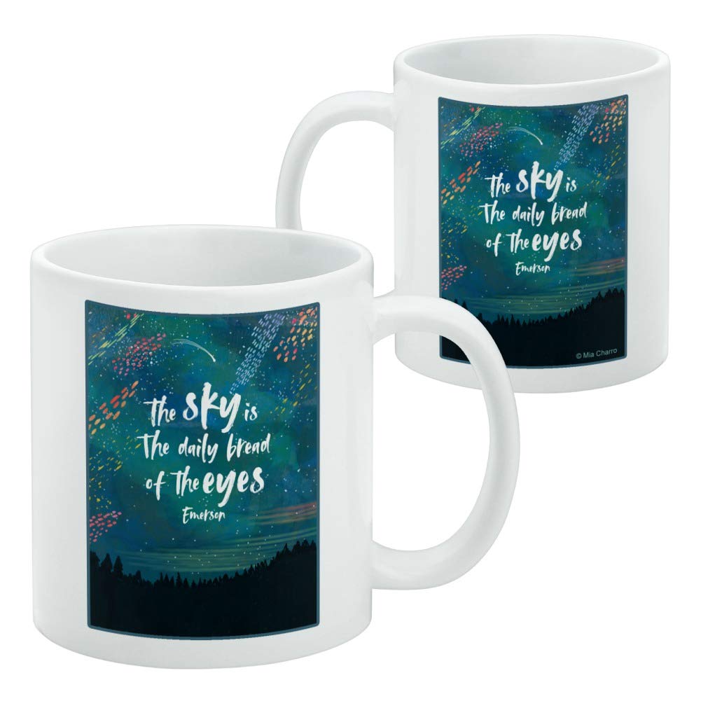 Emerson Quote Inspirational Ceramic Coffee Mug - 11oz White Novelty Gift Mug for Coffee, Tea & Hot Drinks - Perfect for Office, Home & Gifts - Motivational Daily Use Cup