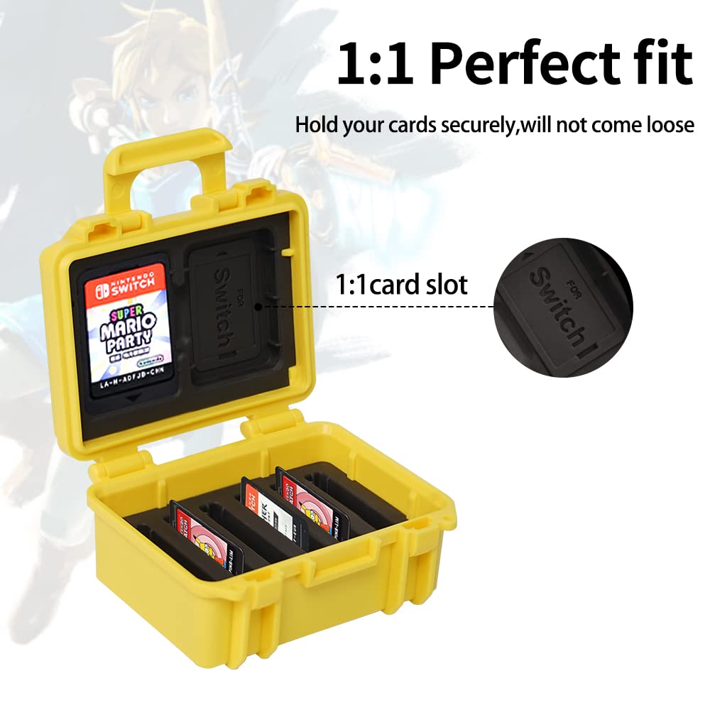 LYNCA Nintendo Switch Game Card Case - 8 Slot Protective Holder for Switch Games, Portable Storage Box for Cartridges | Perfect for Travel, Gaming Parties & Organizing Switch Accessories