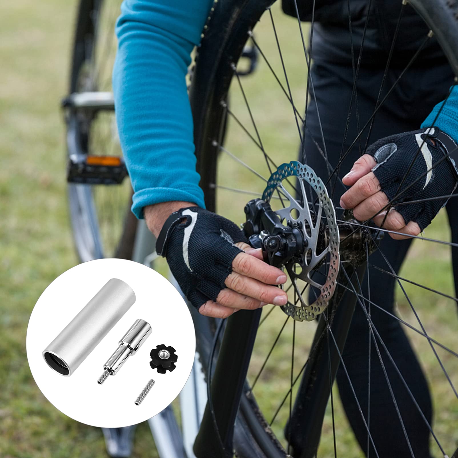 BESPORTBLE Bike Headset Star Nut Setter Tool - Sunflower Breaks in Star Nut Setting Kit for Fork Headset Installation & Repair | Perfect for Mountain, Road, and BMX Bikes Maintenance
