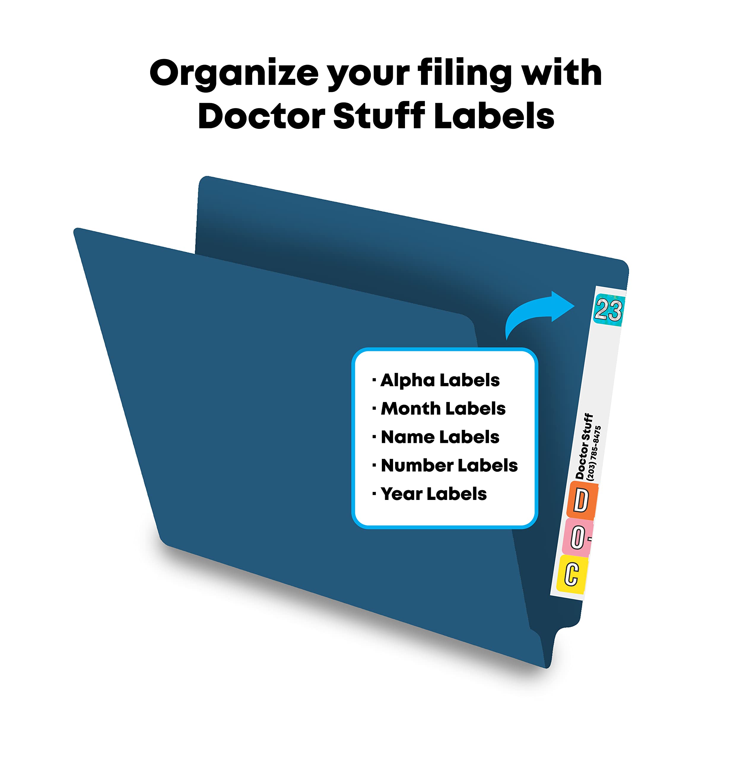 Premium Blue Legal Size File Folders - 14pt Reinforced End Tab Folders (Pack of 250) - Ideal for Office, Medical Records & Legal Document Organization