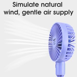 Pssopp Mini Desk Fan - 3-Speed Adjustable Magnetic Cooling Fan, Ultra Quiet Flexible Electric Fan with Super Strong Magnetic Base for Home, Office & Travel | Perfect for Workstations, Bedrooms & Dorm Rooms
