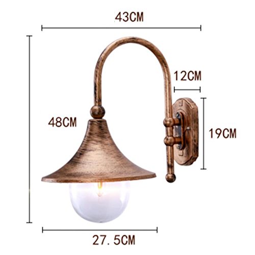 Kiven Plug-in One-Light Outdoor/Indoor Wall Lantern with Clear Beveled Acrylic Panels, Bronze Finish - Perfect for Porch, Patio, Garden & Entryway Lighting