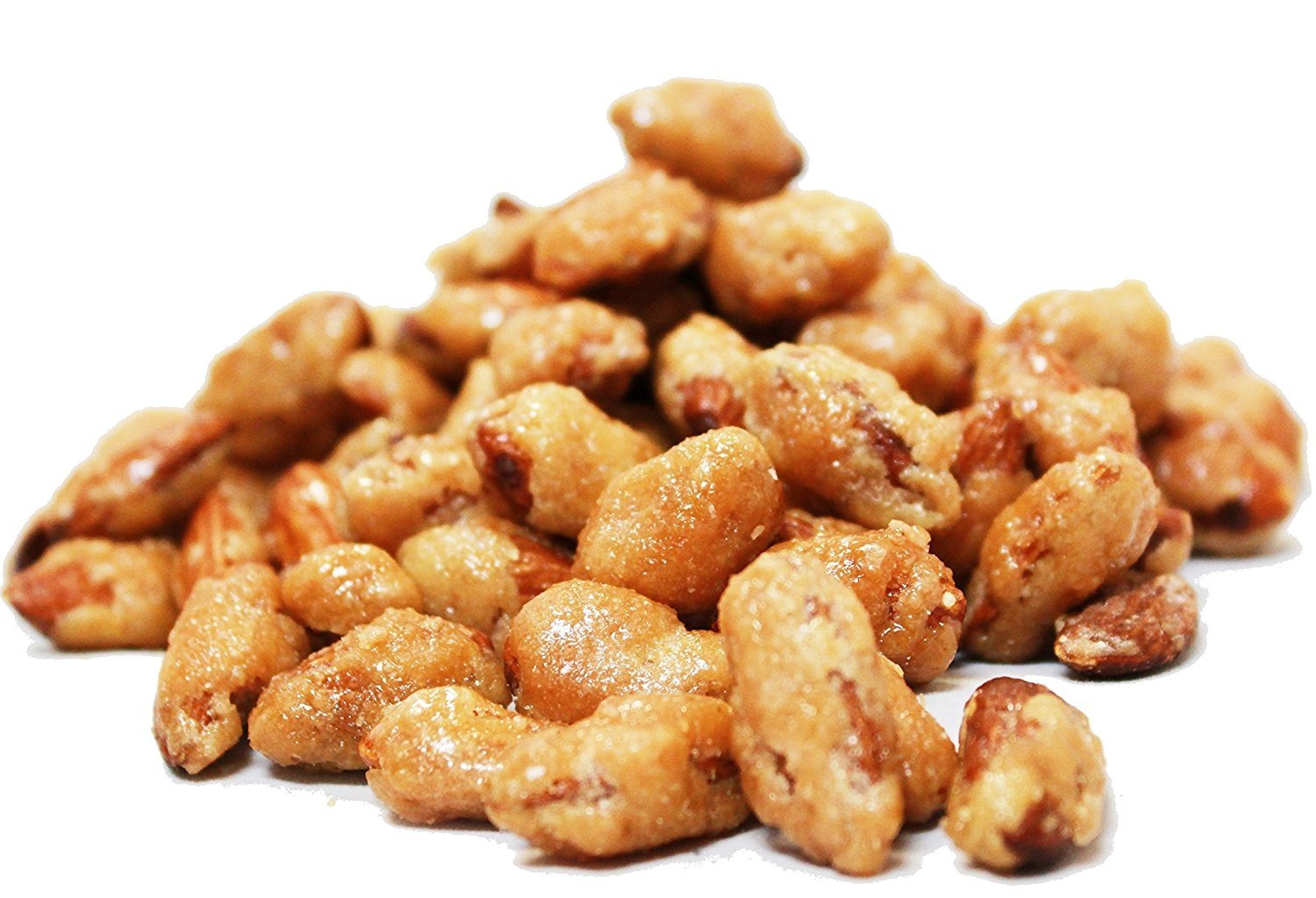 Premium Toffee Almonds 1lb Bag - Crunchy Caramelized Almonds with Sea Salt - Perfect for Snacking, Gift Baskets & Holiday Treats