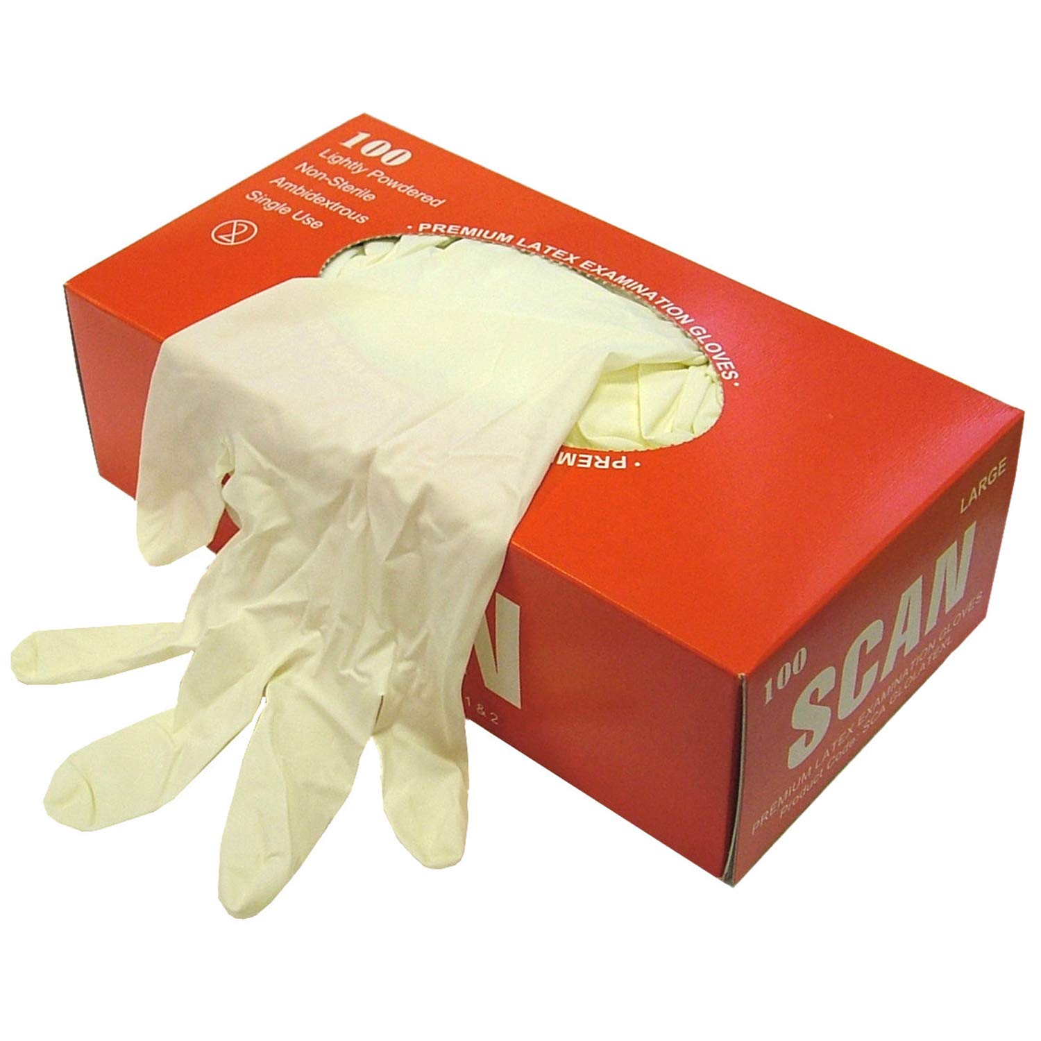 Premium Nitrile Exam Gloves Box of 100 - Large Size, Powder-Free, Disposable Latex-Free Gloves for Medical, Dental, Cleaning & Food Handling - Ideal for Healthcare Professionals, Tattoo Artists & Home Use