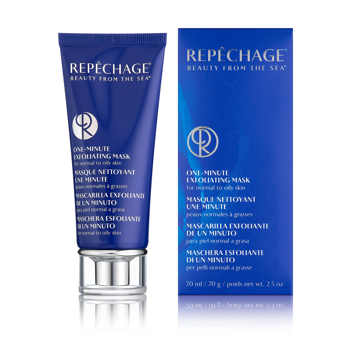 1 Minute Exfoliating Face Mask - Deep Cleansing & Pore Minimizing for Glowing Skin | Perfect for Daily Skincare Routine & Pre-Makeup Prep