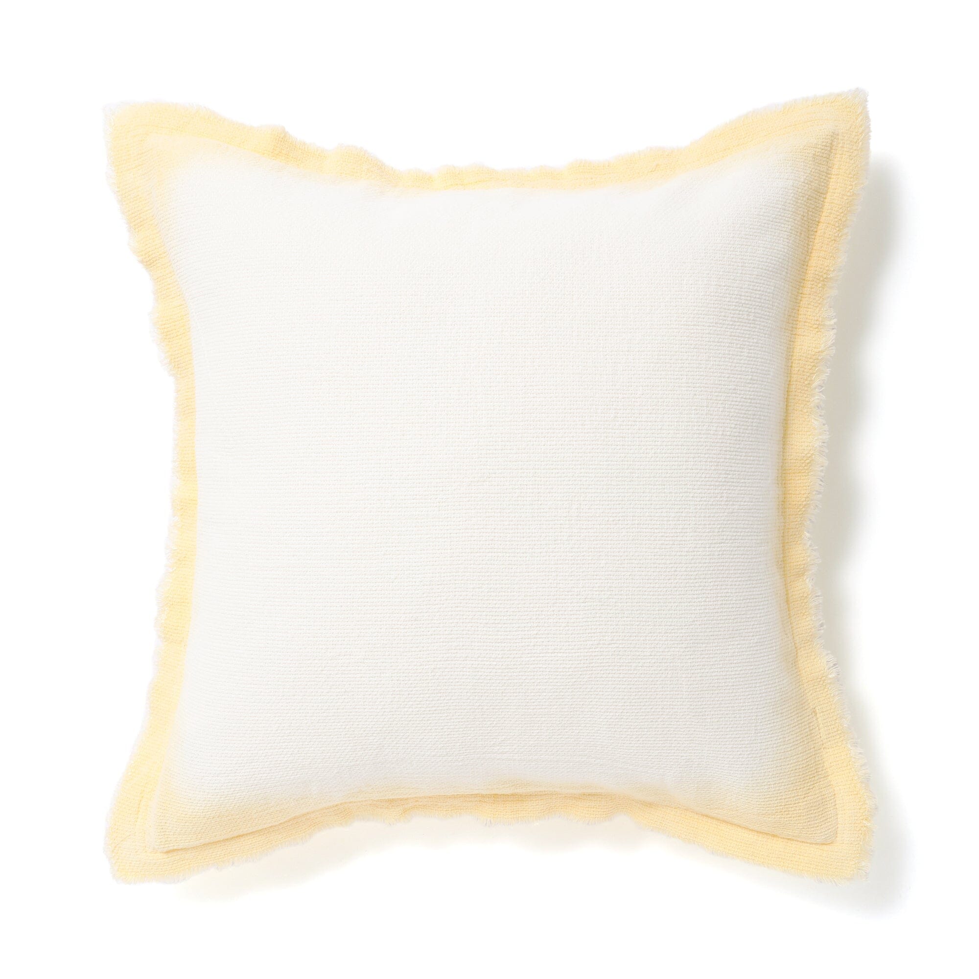 Gardation Fringe Cushion Cover 18x18 Inches Yellow - Bohemian Home Decor for Sofa, Bed & Living Room