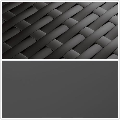 Dark Grey & Black Wicker
