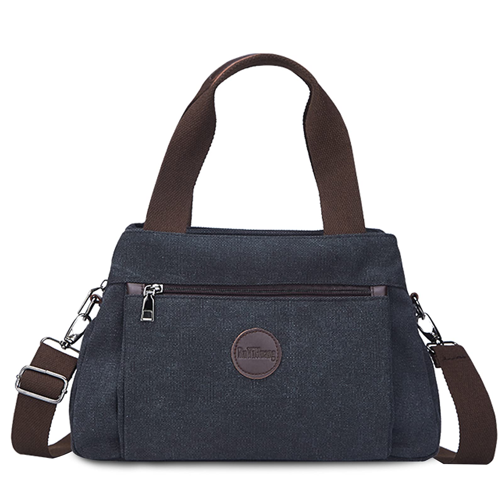 Vintage Canvas Shoulder Bag for Women - FANDARE Crossbody Messenger Purse for College, Shopping, Travel, Office & Business | Stylish & Functional Everyday Use