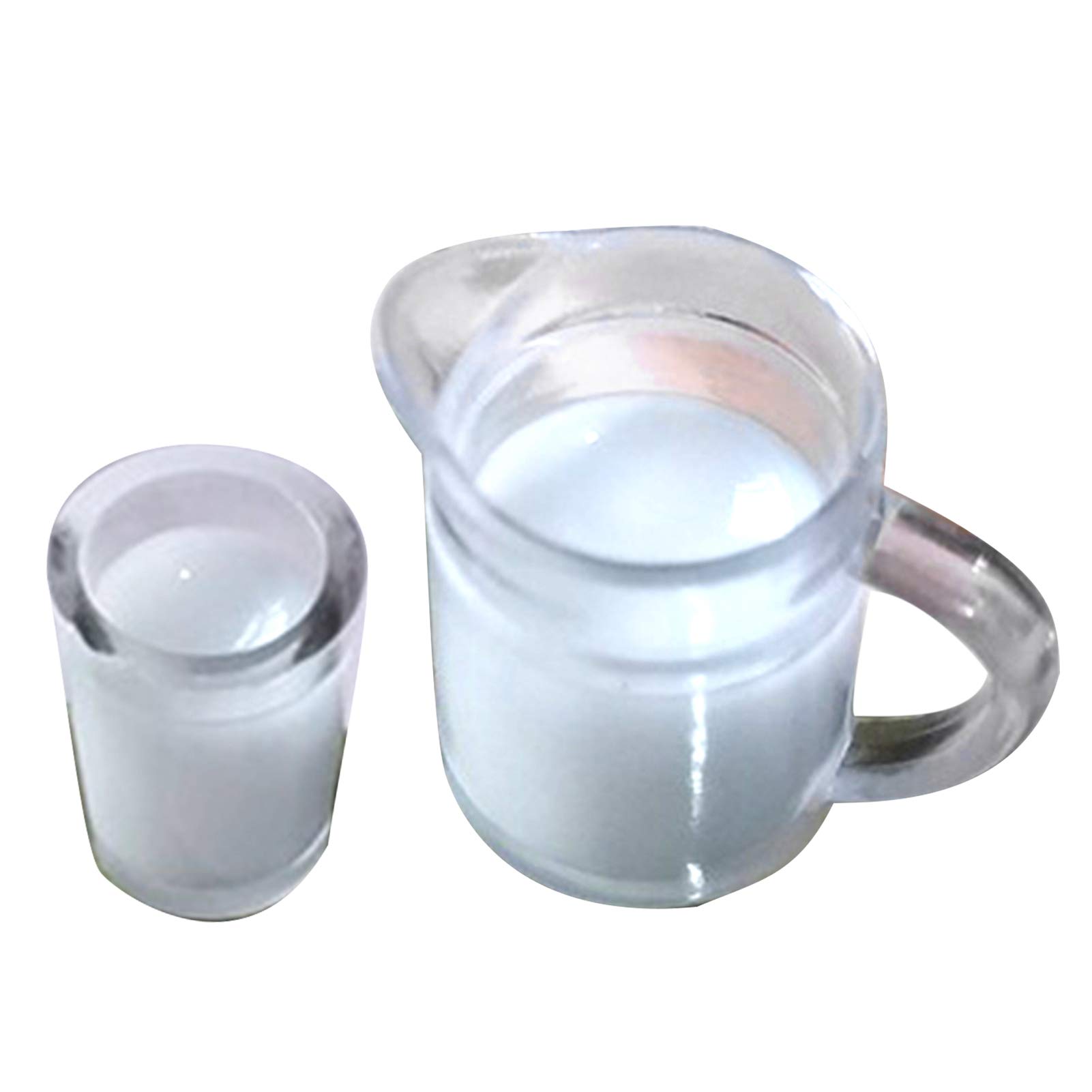HOVTOIL Mini Milk Jug Cup Ornament - Cute Simulation Miniature Home Decor, Cafe Showcase Display, Interactive Educational Toy for Kids - Perfect Gift for Coffee Lovers & Home Decor Enthusiasts (Great for Playrooms, Coffee Shops & Collectors)