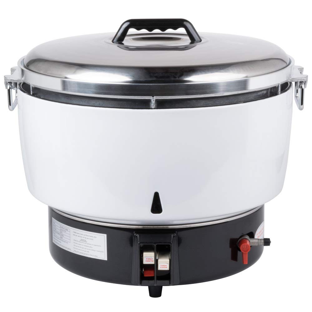GRCNAT 14,000 BTU Natural Gas Rice Cooker - 110 Cup (55 Cup Raw) Capacity for Large Families & Catering | Perfect for Outdoor Cooking, Camping & Commercial Kitchens