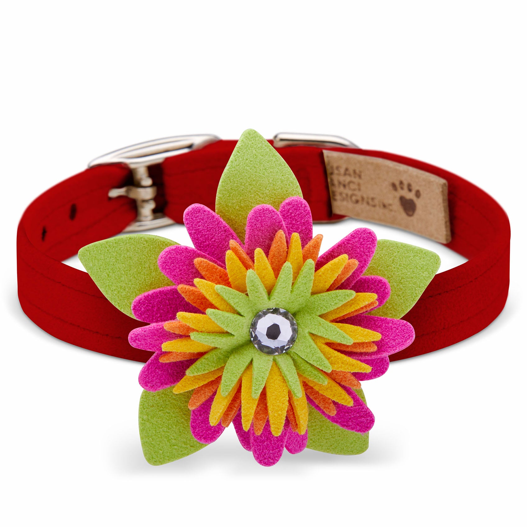 Island Flower Dog Collar - Floral Pet Collar for Small & Medium Dogs - Perfect for Beach, Park & Outdoor Adventures