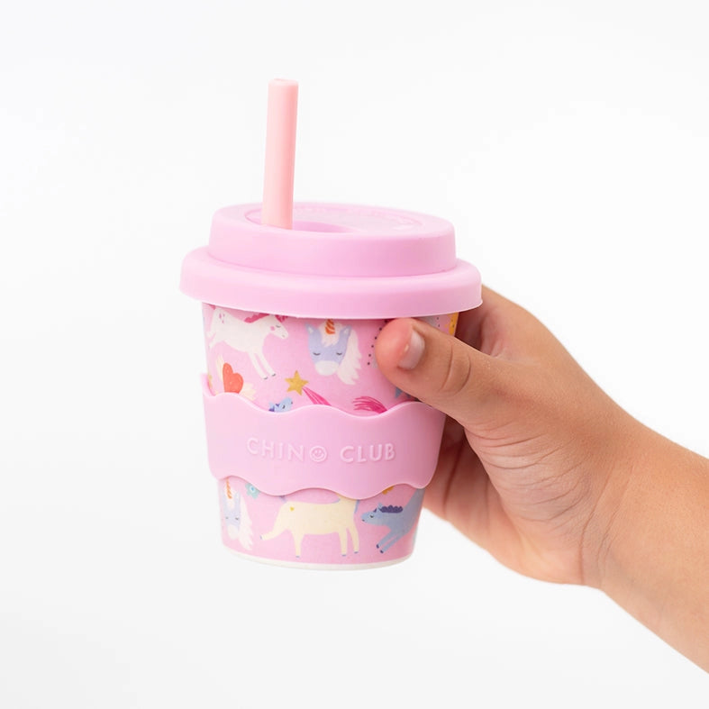 Pink Unicorn Babyccino Cup 120ml - Cute Toddler Sippy Cup for Hot & Cold Drinks - Perfect for Home, Travel, and Daycare Use