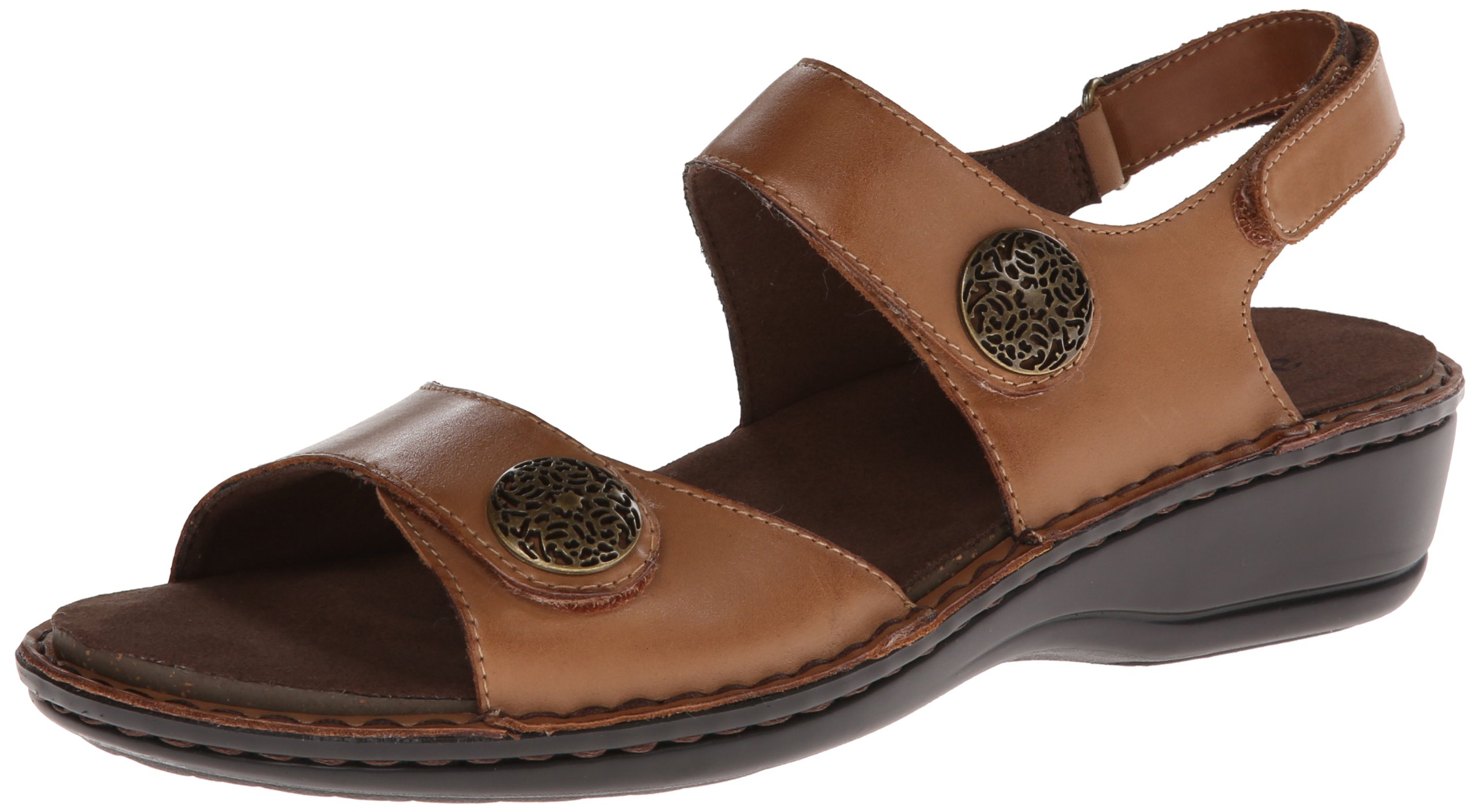 Aravon Women's Candace Comfortable Walking Sandals - Lightweight & Supportive for Travel, Work & Everyday Wear