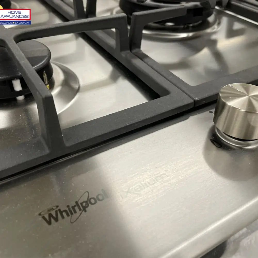 Whirlpool GMF7522IXL 75cm 5 Burner iXelium Gas Cooktop - Premium Stainless Steel Stovetop for Modern Kitchens | Perfect for Home Chefs & Entertaining Guests