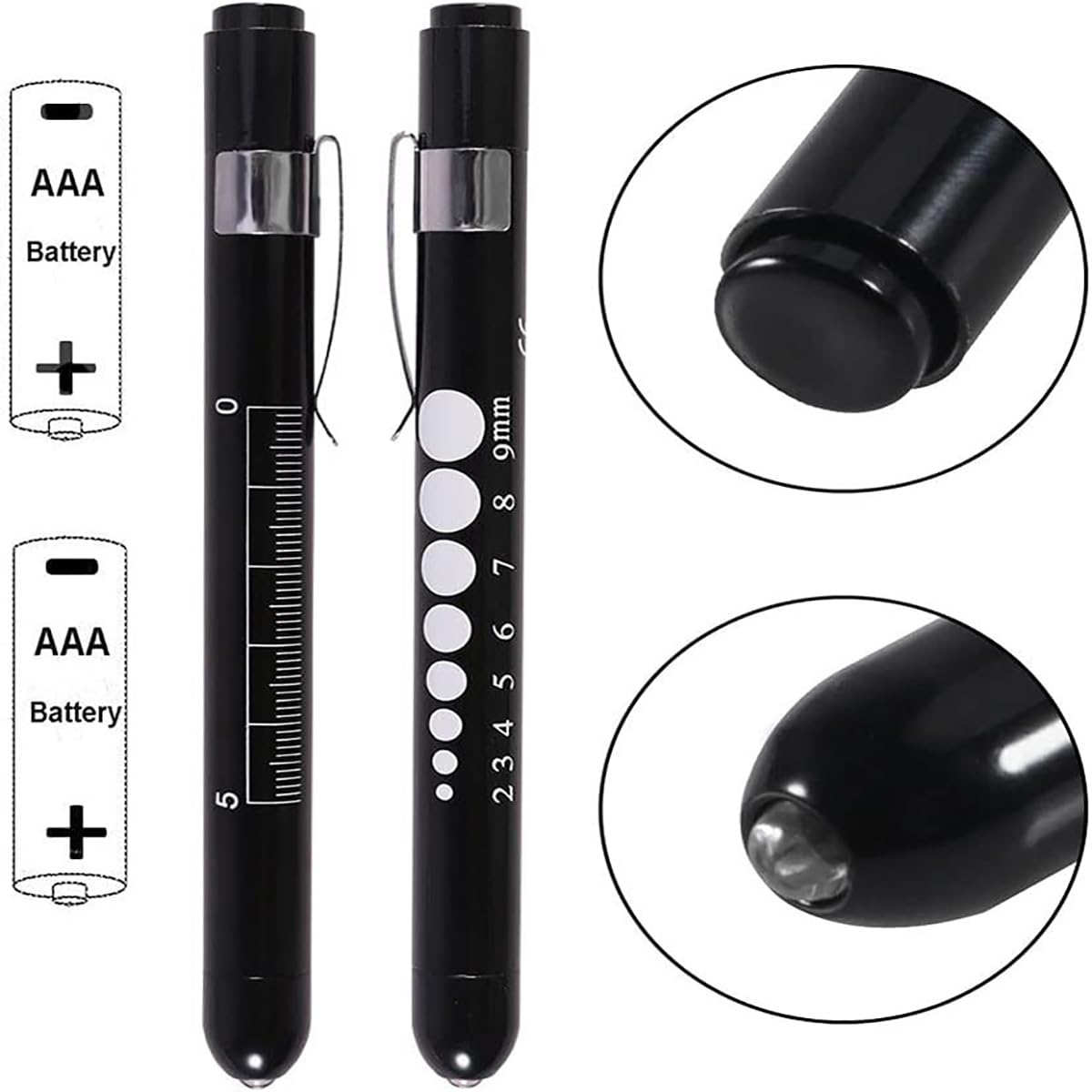LED Pen Light - Ultra Bright Flashlight Pen with Single Mode, Lightweight & Portable for Medical, Inspection, Reading & Emergency Use