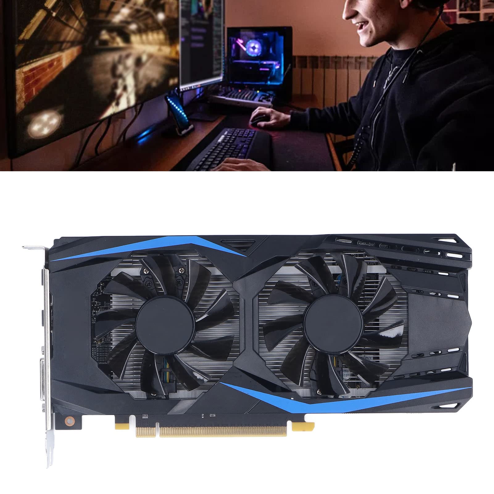 NVIDIA GTX 950 Gaming Graphics Card 32GB GDDR5 128bit - Dual Fan Cooling, PCIe 3.0 x16, 1114MHz Core Clock, DVI/DP/HDMI - Perfect for PC Gaming, Video Editing & 4K Multimedia