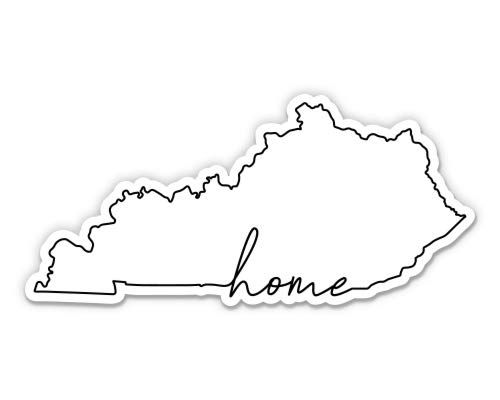 Squiddy Kentucky Home Vinyl Sticker Decal - 3 Inch Waterproof Decals for Phone, Laptop, Water Bottle, Notebook, Car - Perfect for Personalizing Devices & Gifts