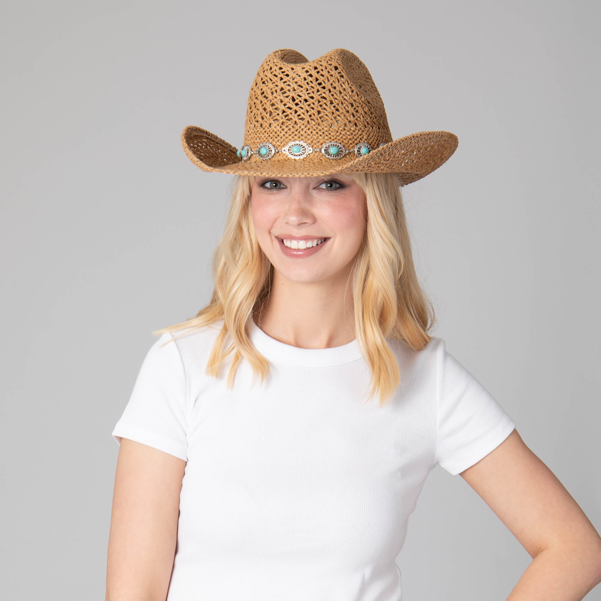 Stylish Women's Cowboy Hat with Classic Cattleman Crease - Perfect for Western Rides, Country Concerts & Outdoor Adventures