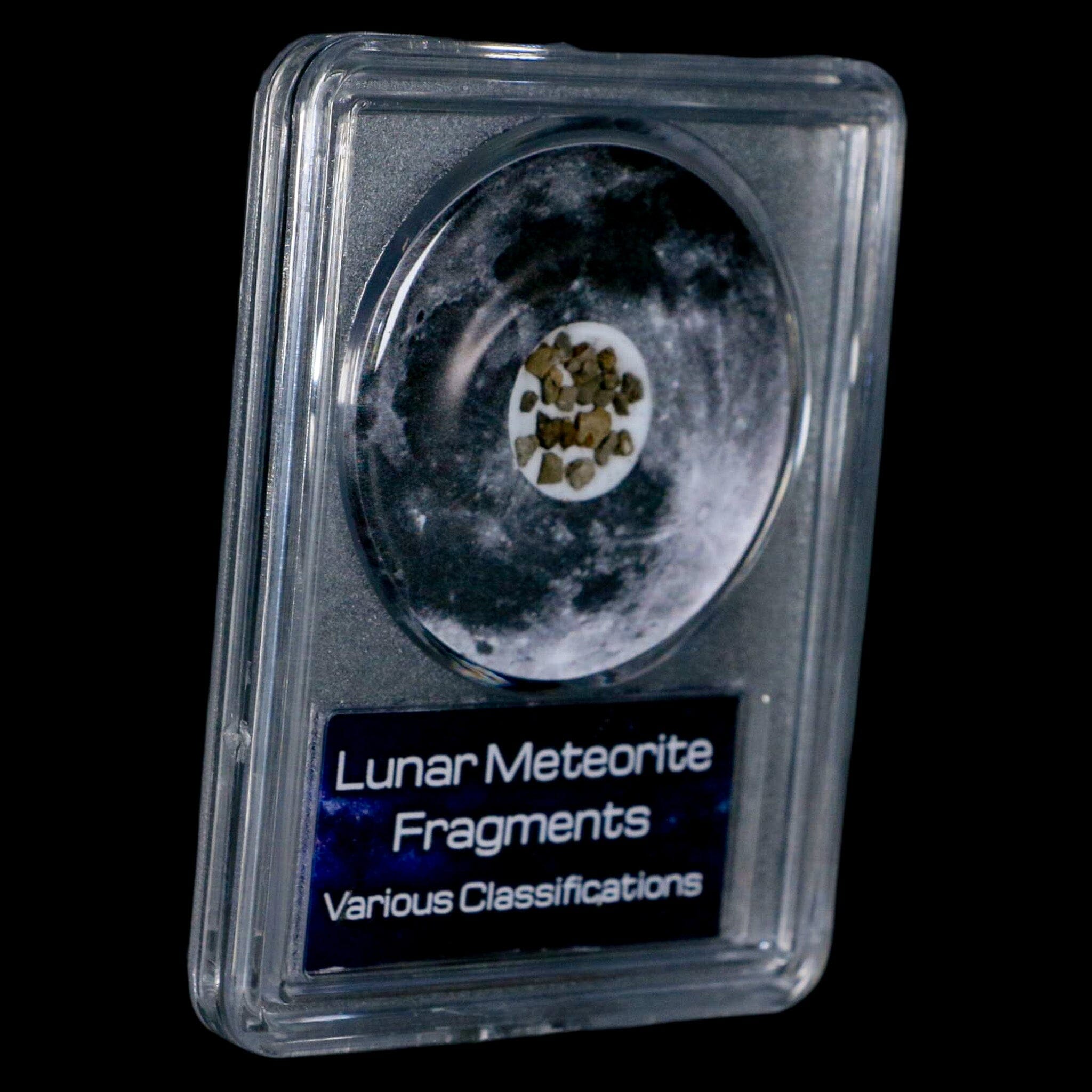 Authentic Moon Rock & Lunar Meteorite Fragments - Certified Outer Space Collectibles with COA | Perfect for Astronomy Enthusiasts, Science Education & Unique Gifts