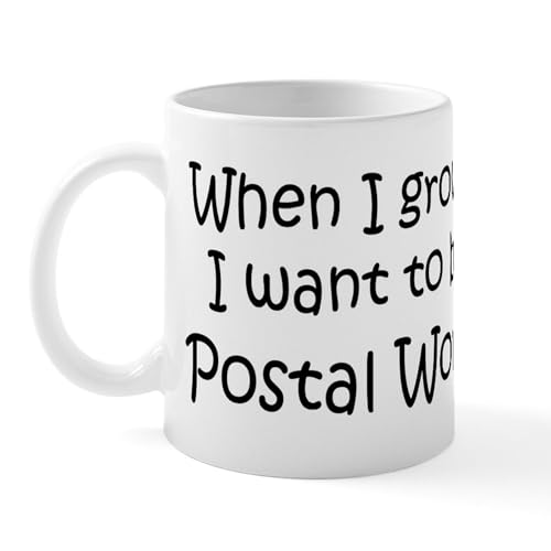White - Grow Up Postal Worker Mug