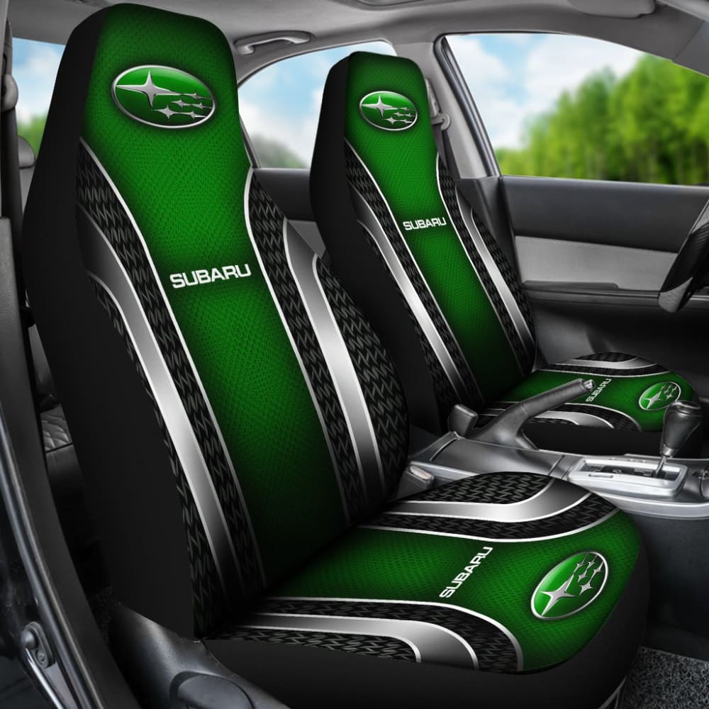 Premium 2-Piece Front Seat Covers for Subaru - Forest Green (Part# 144627) | Universal Fit | Waterproof & Durable Protection | Perfect for Outdoor Adventures, Camping & Daily Commute