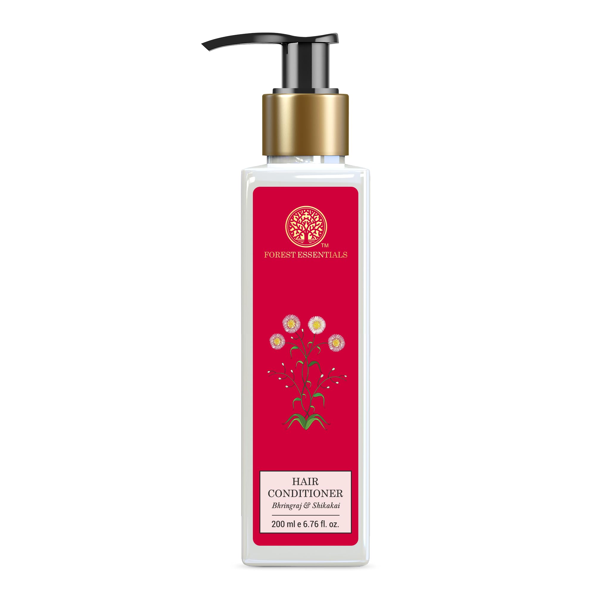 Forest Essentials Bhringraj & Shikakai Hair Conditioner for Dry & Damaged Hair - Ayurvedic Herbal Treatment for Hair Growth & Scalp Care | Perfect for Daily Use & Post-Wash Nourishment
