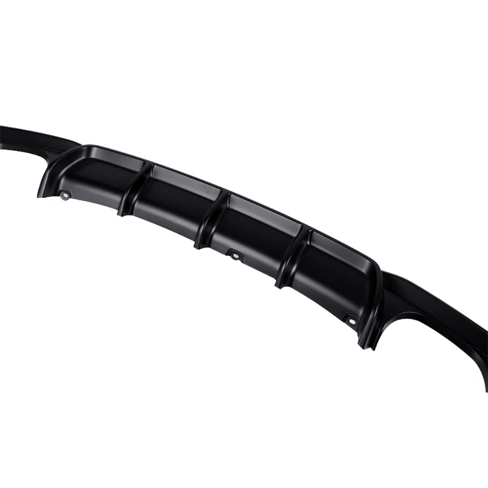 FRP Material MP Style Rear Bumper Diffuser Lip for BMW 3 Series F30 M Sport Mtech (2012-2018) - Matt Black/Gloss Black | Enhanced Aerodynamics & Sporty Look for Street Racing & Car Shows