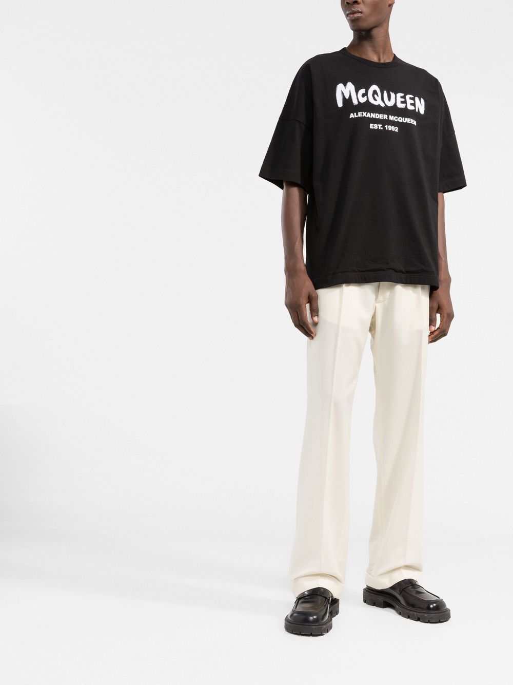 Alexander McQueen Men's Black T-Shirts & Polo Shirts - Stylish Casual & Business Wear for Men