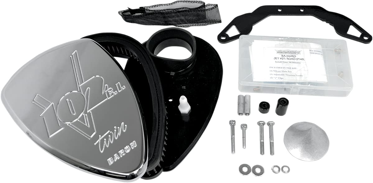 Baron Custom Accessories Big Air Comet Kit BA-2061-06 - High Performance Air Intake System for Motorcycles & ATVs - Perfect for Off-Road Adventures & Racing Upgrades