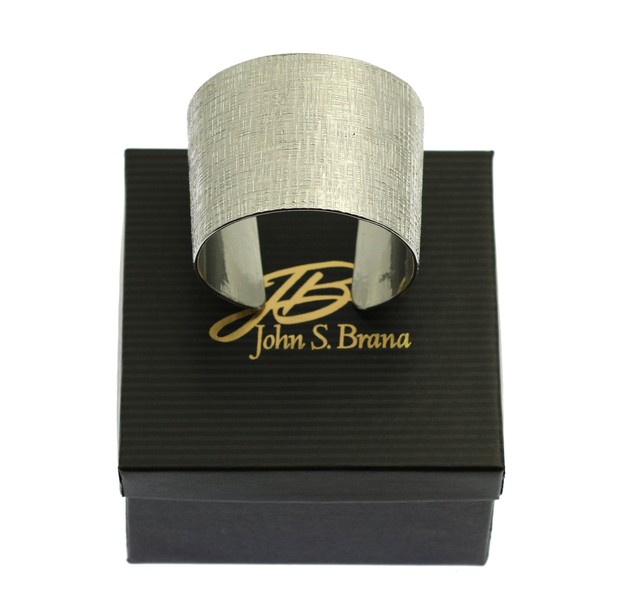 Textured Aluminum Cuff Bracelet for Women - Lightweight Adjustable Bangle with Linen Finish - Perfect for Casual Wear, Office Style & Everyday Fashion Accessories