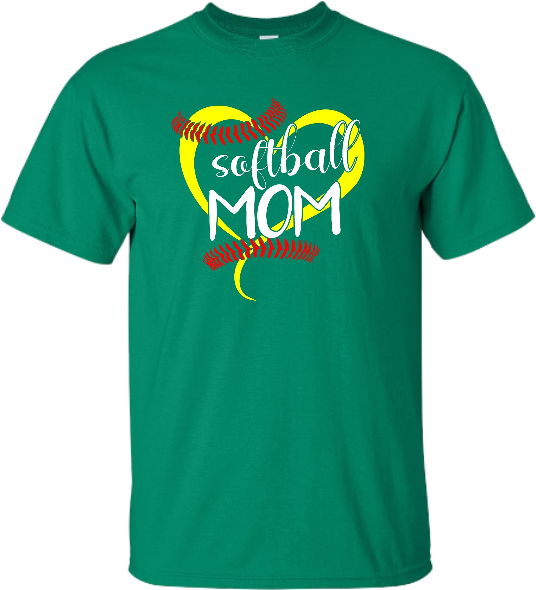 Go All Out Adult Softball Mom T-Shirt - Funny Mother's Day Gift for Baseball Moms - Perfect for Games, Practice & Team Spirit