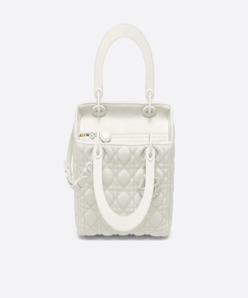 Dior Lady Ultra Matte Medium Handbag in White - Elegant Designer Tote for Women, Perfect for Work, Parties & Everyday Use