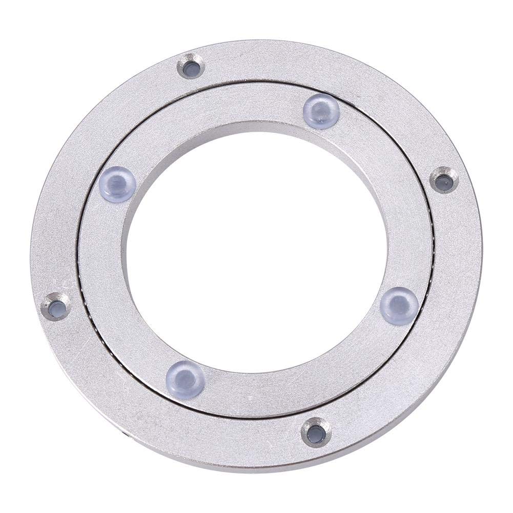 Heavy Duty Aluminum Alloy Turntable Bearing - 8 Inch Smooth Swivel Plate for Round Dining Tables, Durable & Corrosion Resistant (8.5mm Thickness) - Perfect for Lazy Susans, Restaurant Serving Trays, and Home Kitchen Organization