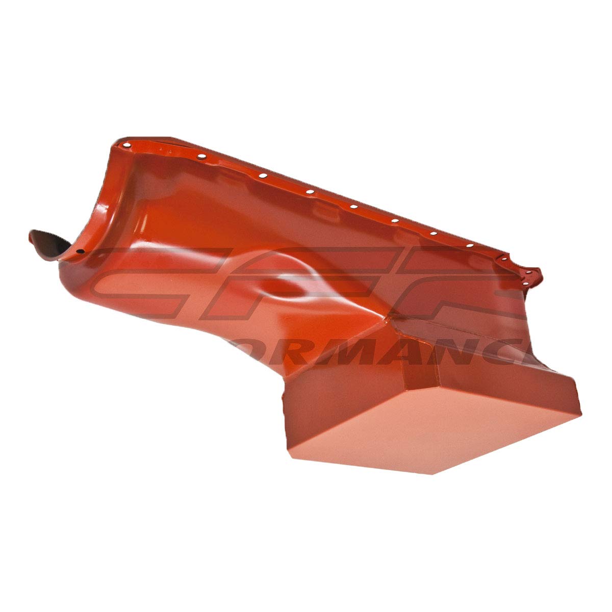 High Performance Orange Drag Racing Oil Pan for 1965-2021 Chevy BB Big Block 396-402-427-454 Engines - Perfect for Street Racing & Hot Rod Builds