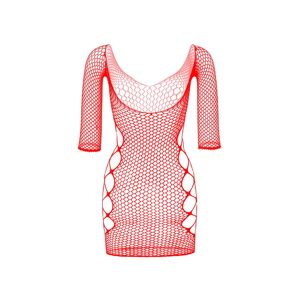 Sexy Fishnet Lingerie for Women - V-Neck Babydoll Sleepwear Dress, One Piece Mini Nightgown, One Size Fits Most - Perfect for Bedroom, Boudoir Photography & Romantic Nights
