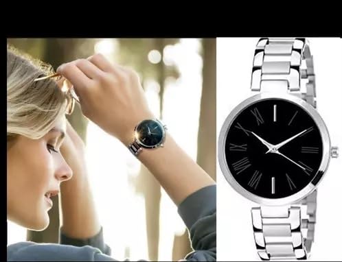 LAKSH Elegant Analog Stainless Steel Women's Watch Set (Pack of 2) - SR-427 AT-427 | Perfect for Office, Party & Everyday Wear | Gift for Women & Girls